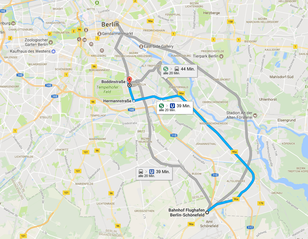 4 способа добраться до центра берлина из аэропорта шенефельд