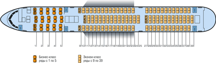 Схема самолета боинг 767 300 азур эйр