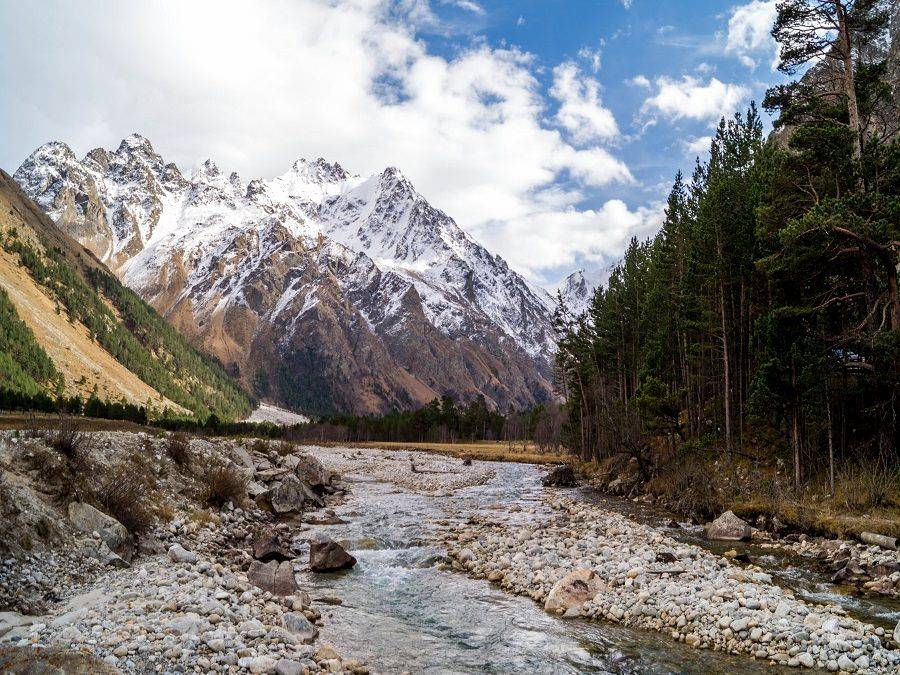 Кабардино Балкария ущелье Адырсу