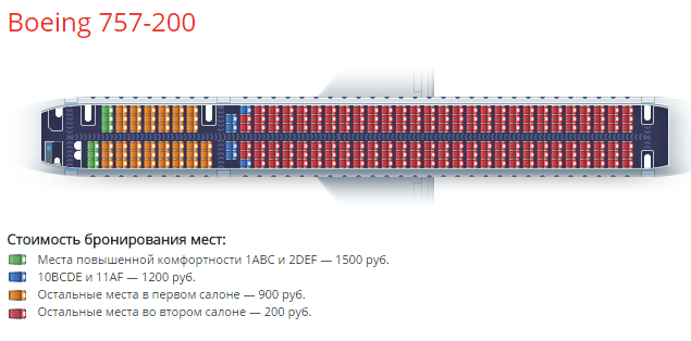 Схема салона самолета боинг 757 200 роял флайт