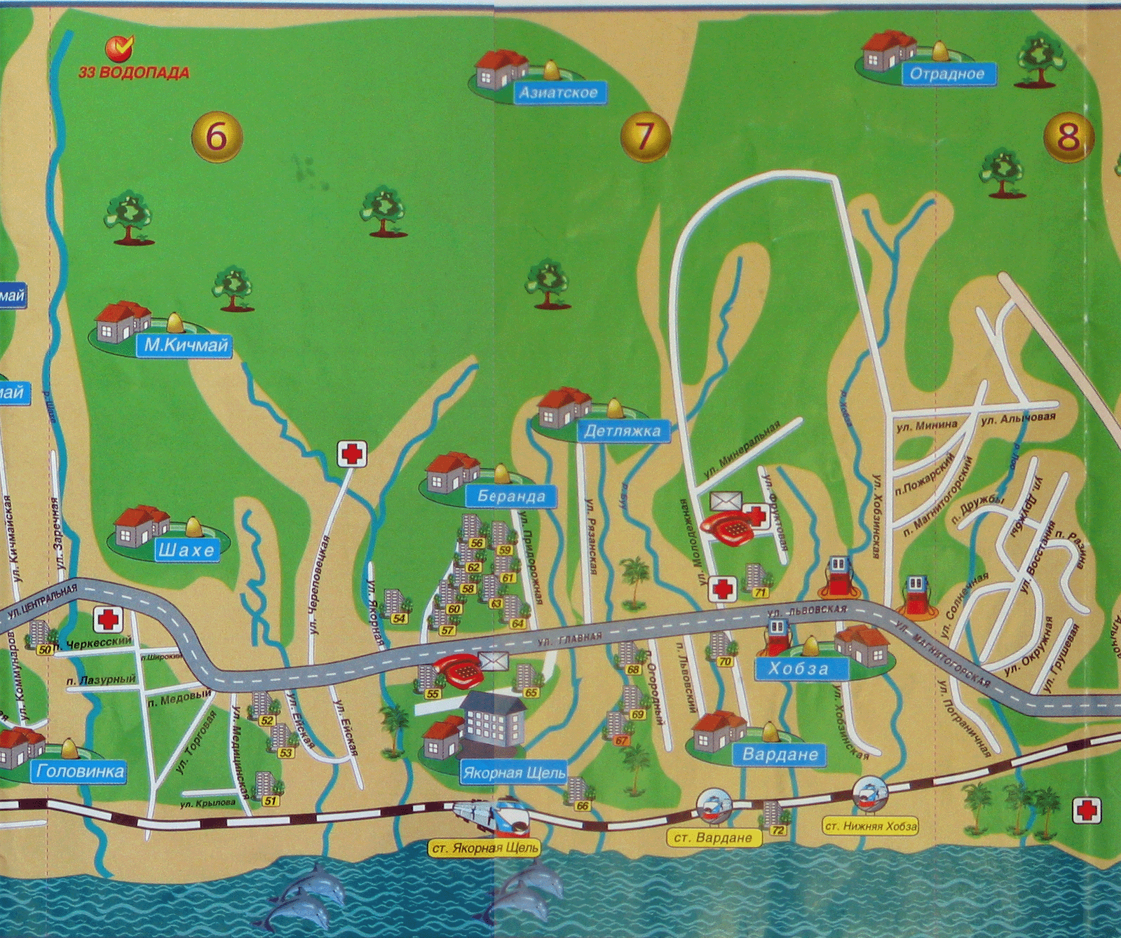 Карта где лазаревское