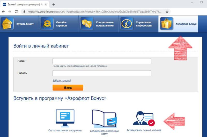 Личный кабинет аэрофлот бонус: вход, регистрация, как проверить и потратить мили на aeroflot.ru