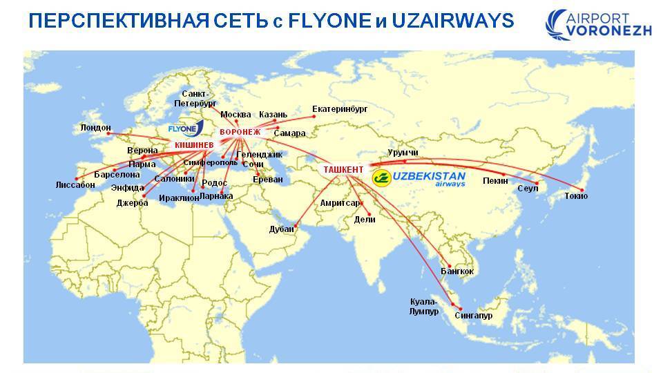 Карта воронеж аэропорт