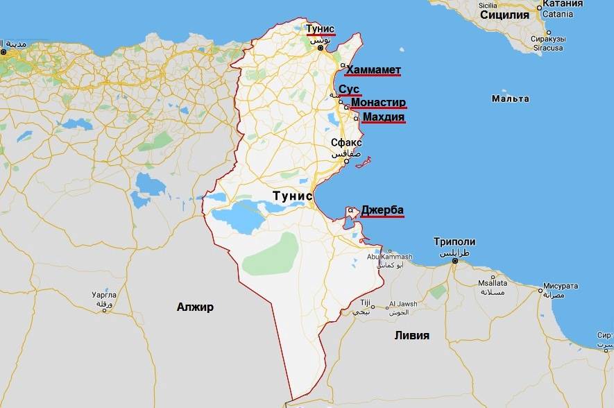 Тунис: общая информация о городе и сведения для туристов