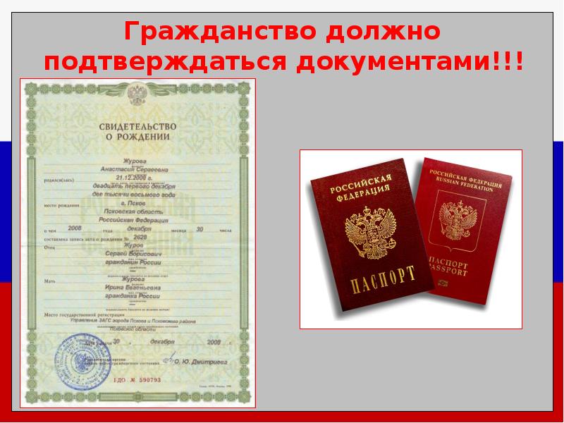 Документы на гражданство рф
