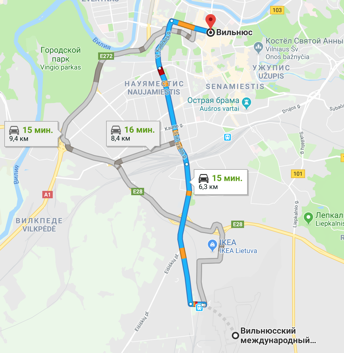 Карта вильнюса автовокзал