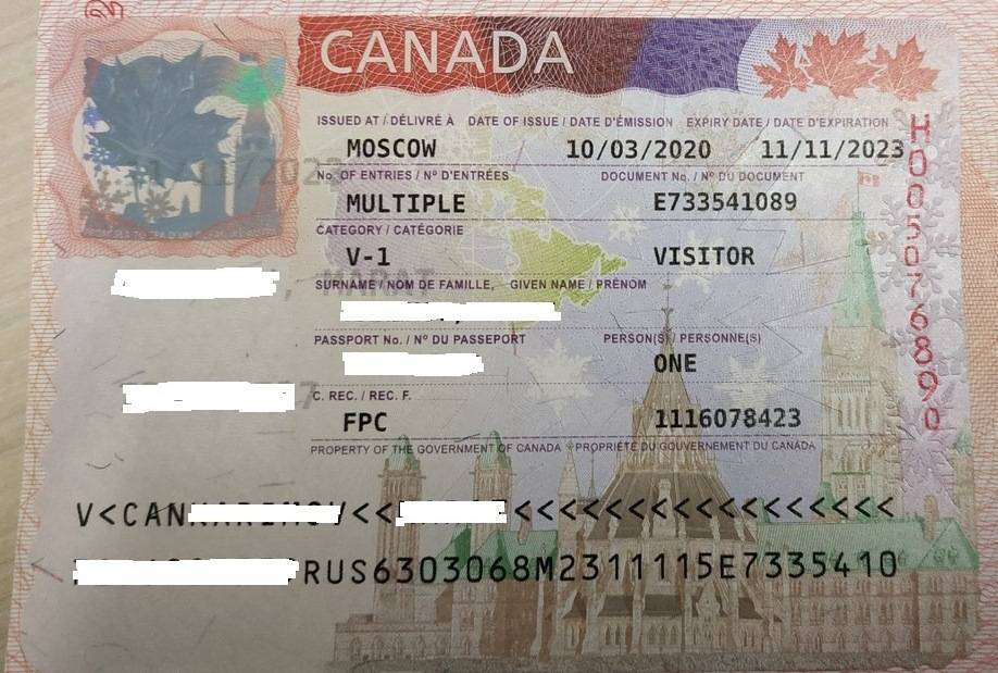 Оформление визы в канаду 2019 году