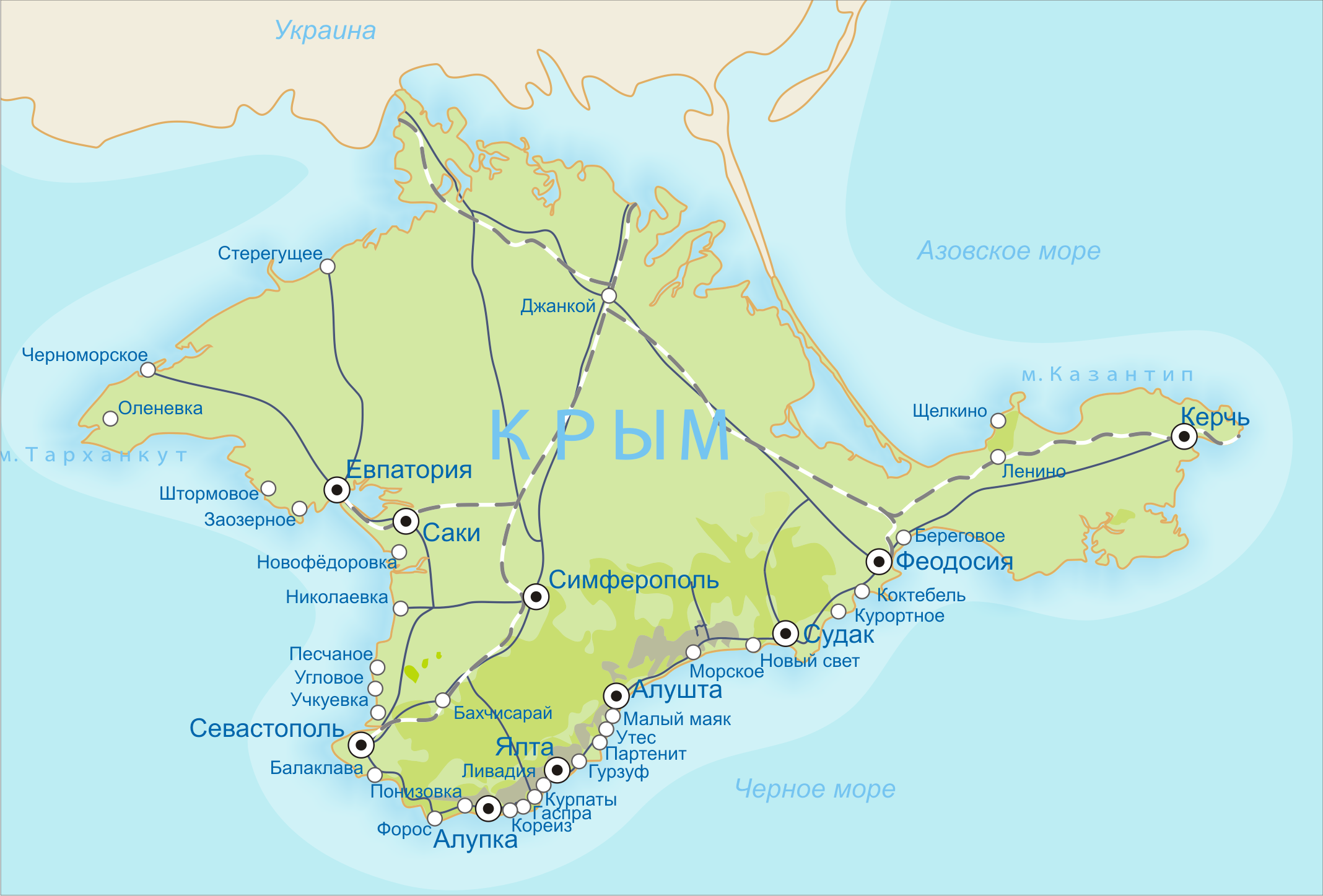 Карта крыма