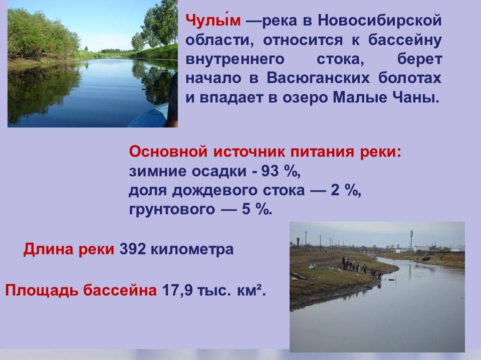 Водные богатства новосибирской области