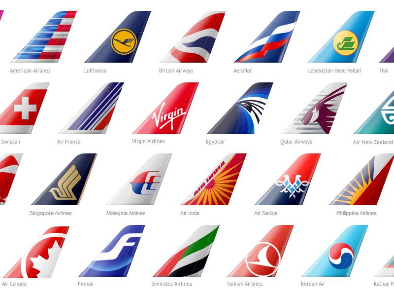 Какие существуют логотипы авиакомпаний, и что они означают