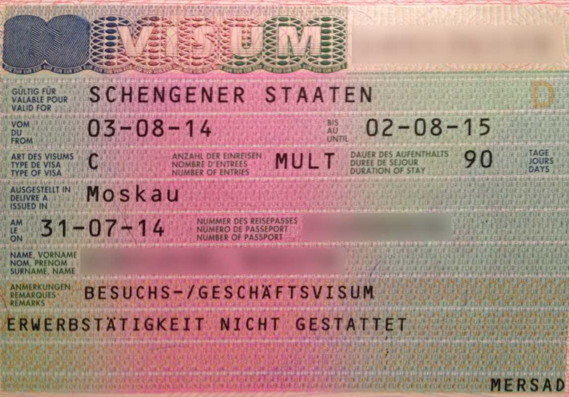 Процесс получения германской визы