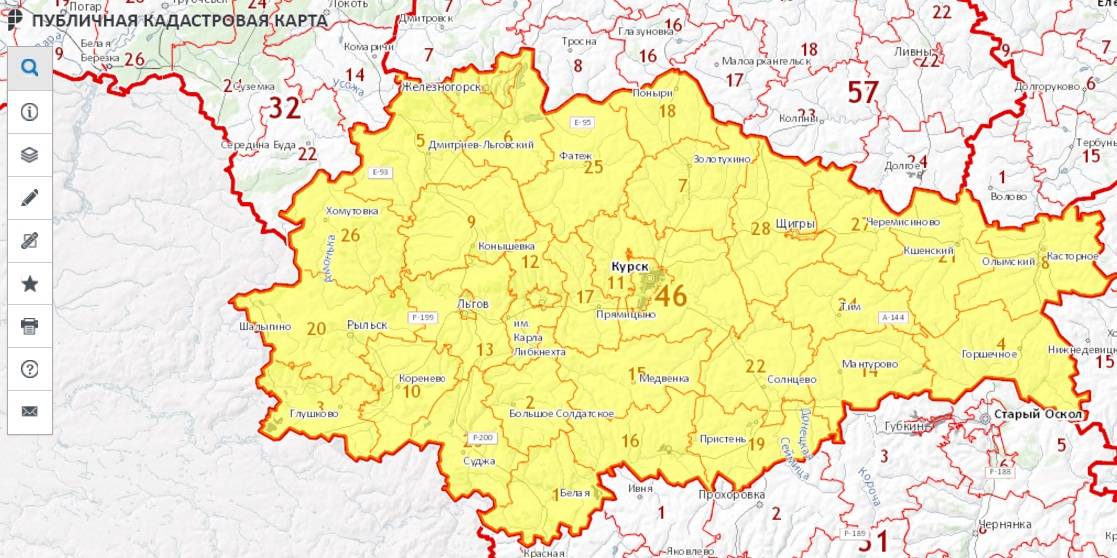 Курская область на карте. Карта: Курск. Курская область. Карта Курской области. Курская область на карте областей.