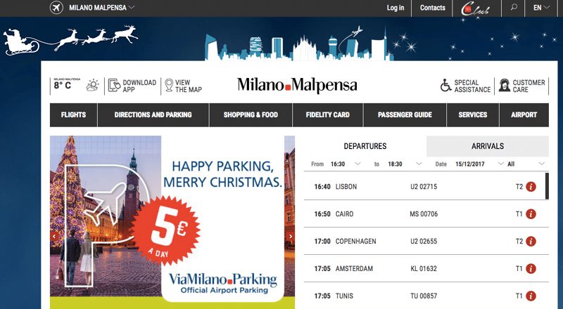 Аэропорт Милана Мальпенса: официальный сайт, расписание рейсов