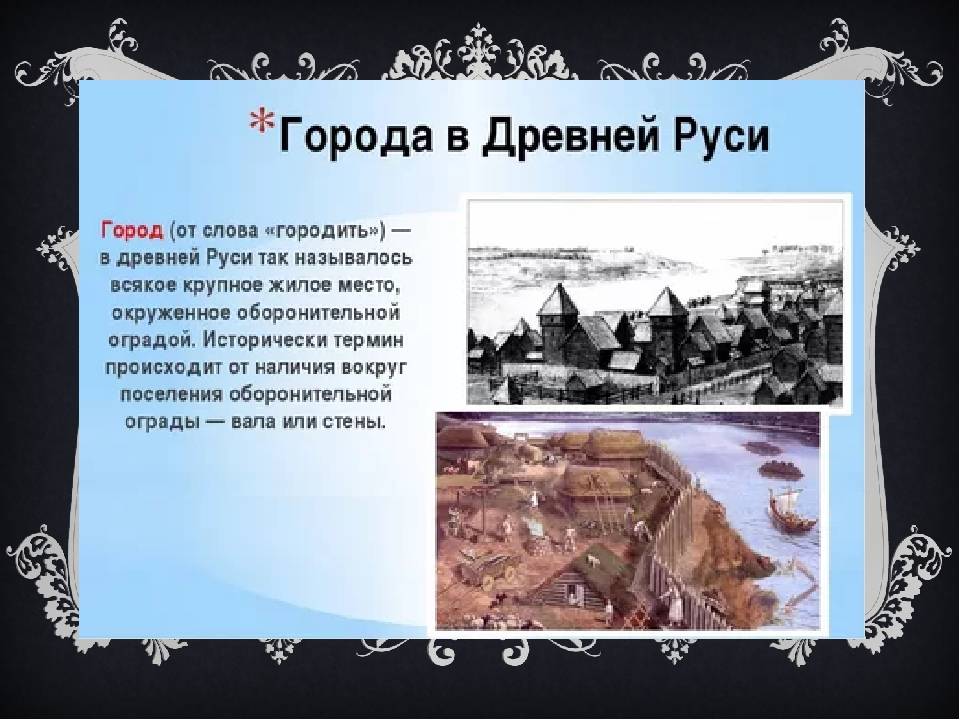 Проект на тему история городов древней руси