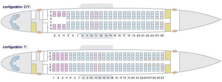 Боинг 737 500 схема посадочных мест ютэйр