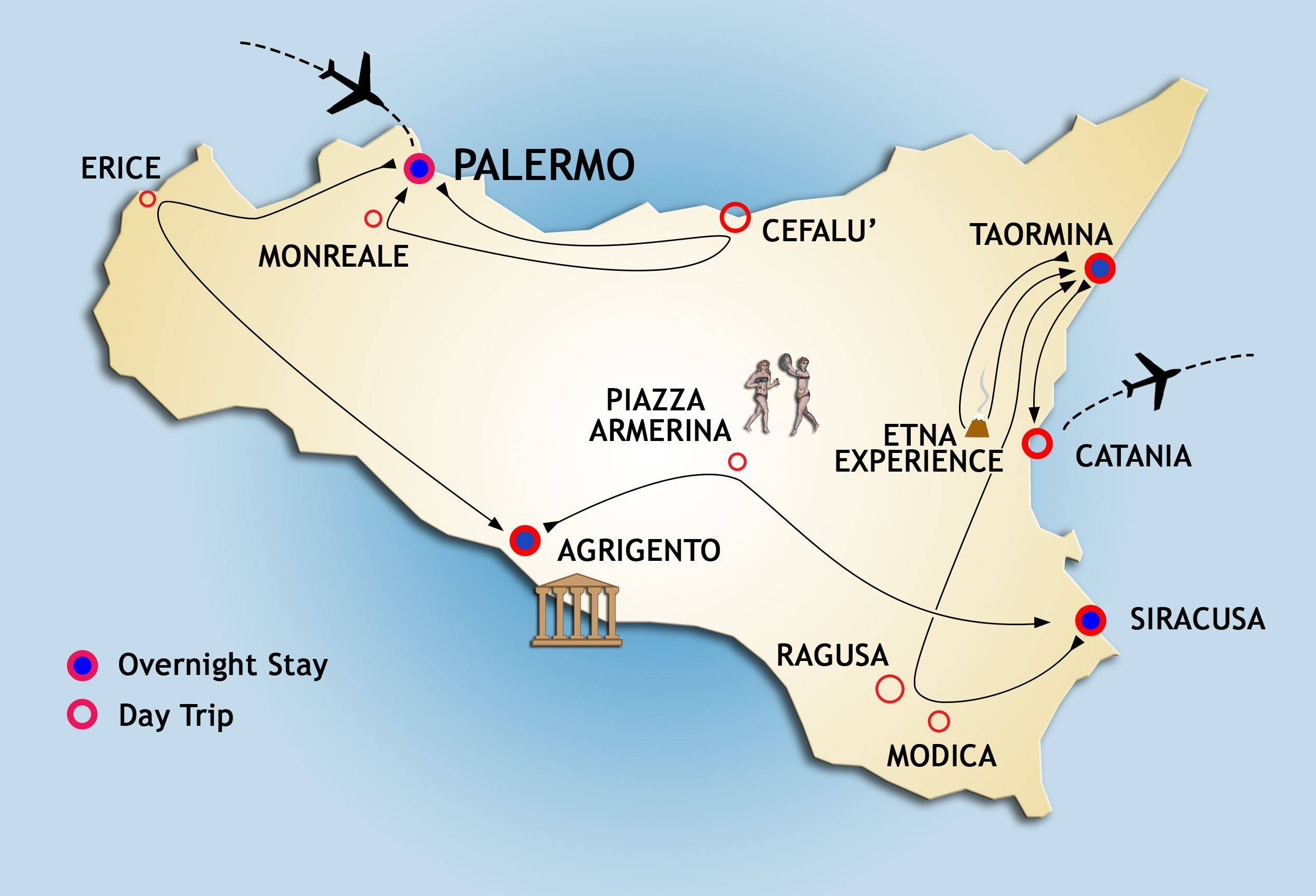 Как называется международный аэропорт Сицилии
