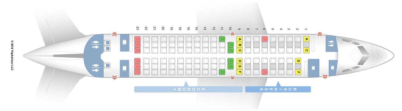 Боинг 737-500 – схема салона, лучшие места