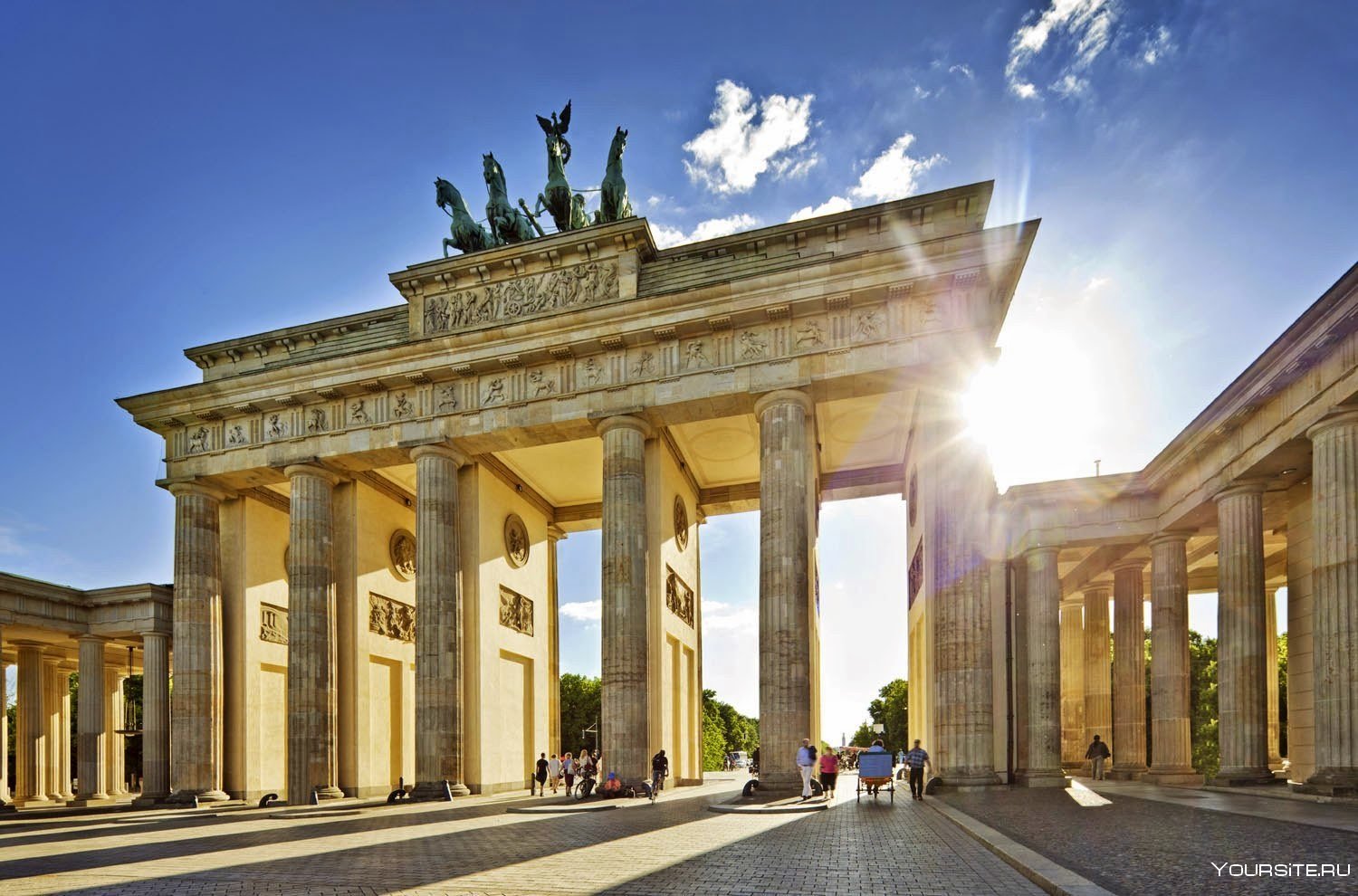 Бранденбургские ворота в берлине - история, фото, адрес на карте