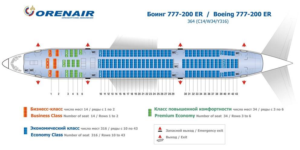 Схема самолета nordwind