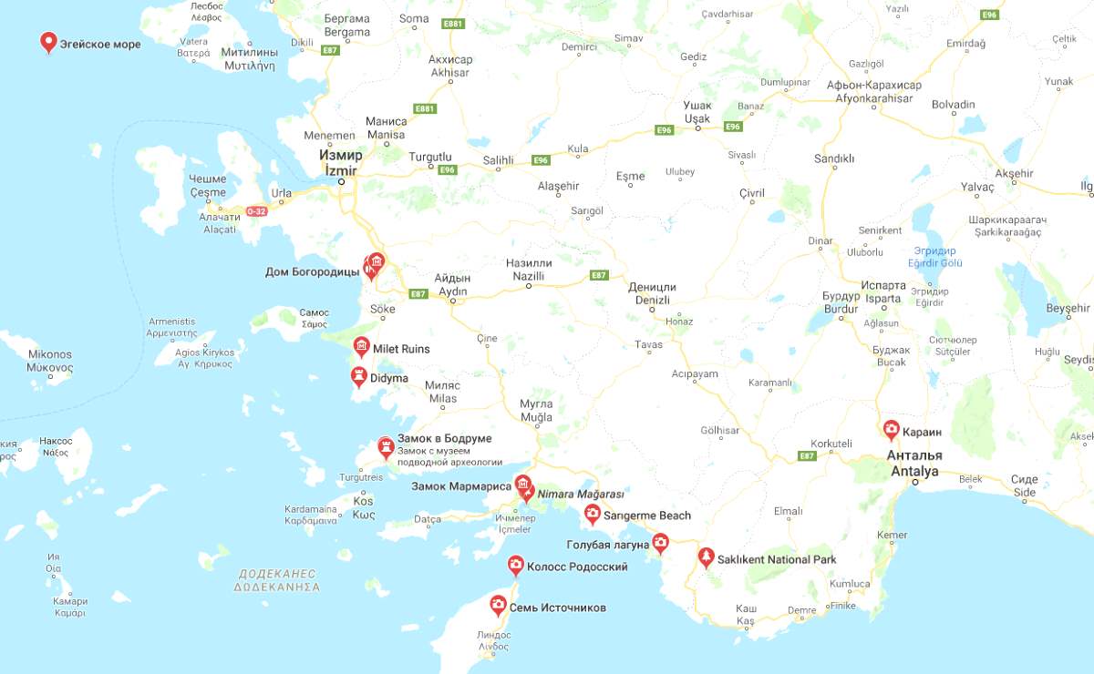 Курорты турции на эгейском побережье для семейного летнего отдыха