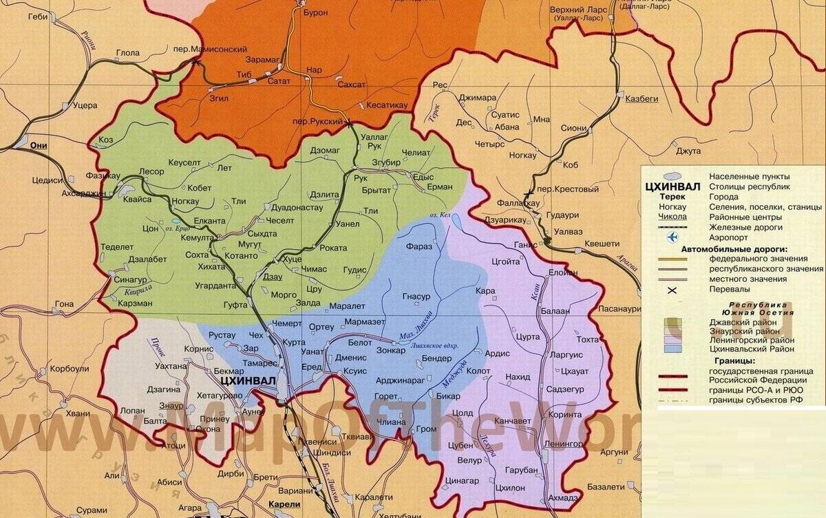 С кем граничит осетия. Карта Южной Осетии подробная. Южная Осетия на карте граница. Границы Южной Осетии и Северной Осетии на карте. Карта Южной Осетии 1922.