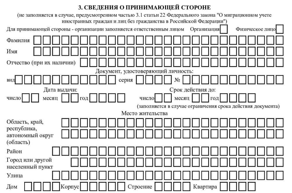 Уведомление иностранного гражданина