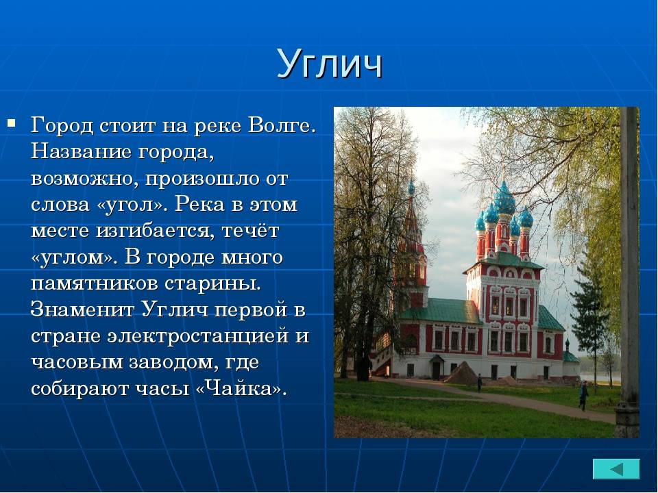 План сообщения о городе