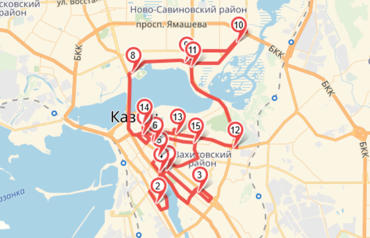 Казань достопримечательности для туристов маршрут