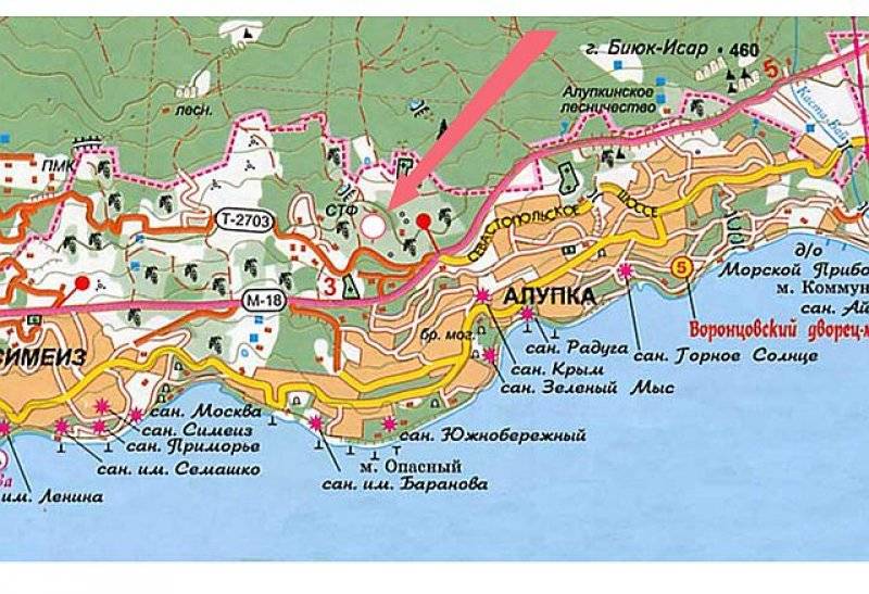 Симеиза карта симеиза с улицами и номерами домов