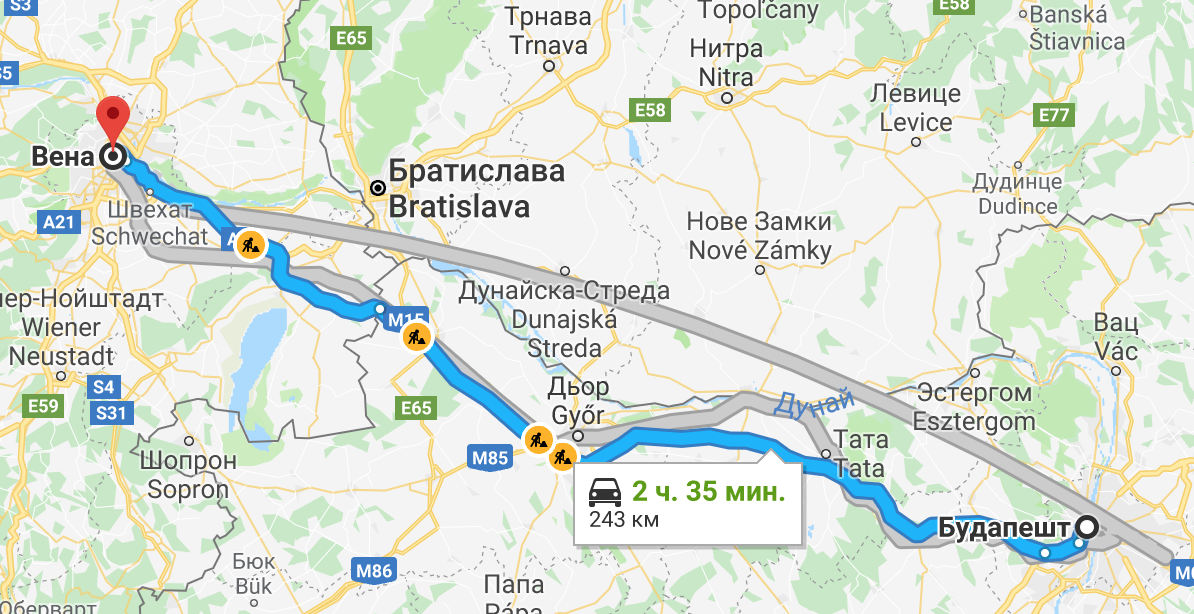 Братислава – вена: как добраться на поезде, автобусе, авто