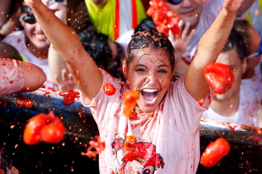 Томатный фестиваль в Буньоле La Tomatina