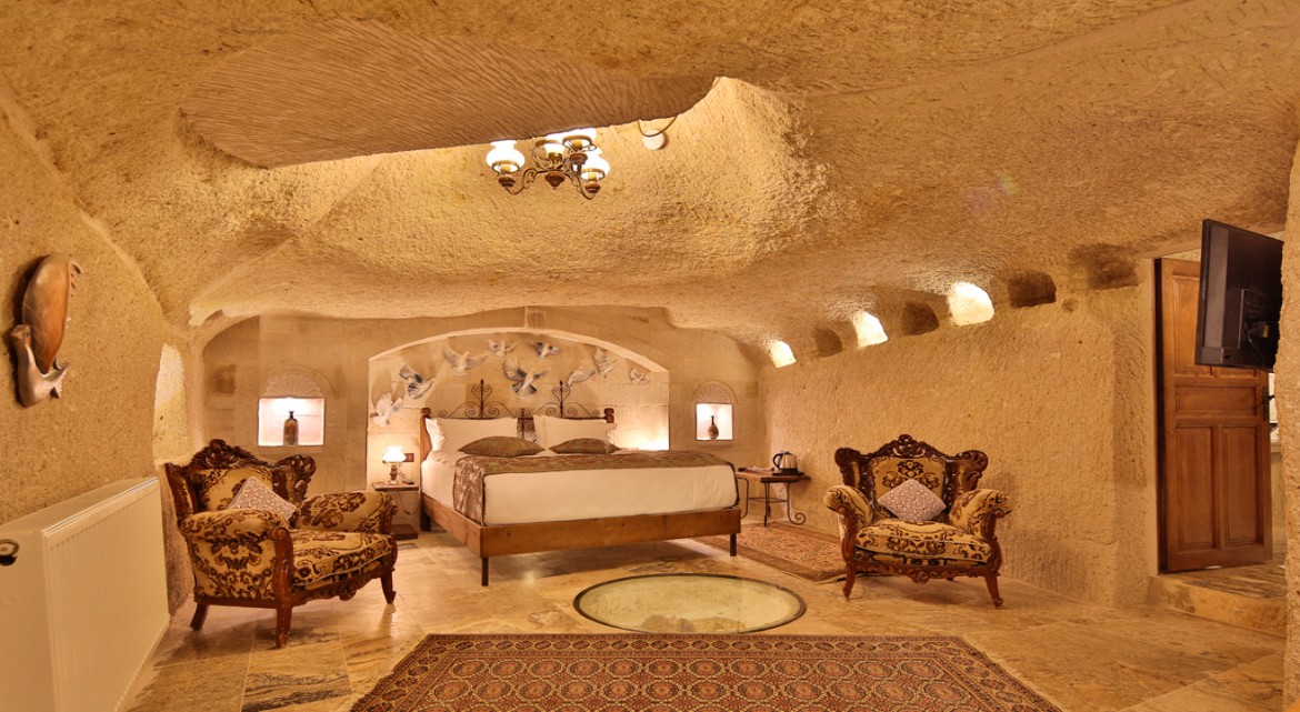 Divan cave house-красивый отель с видовой террасой в каппадокии и пещерами