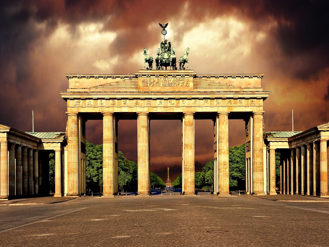 Бранденбургские ворота в берлине