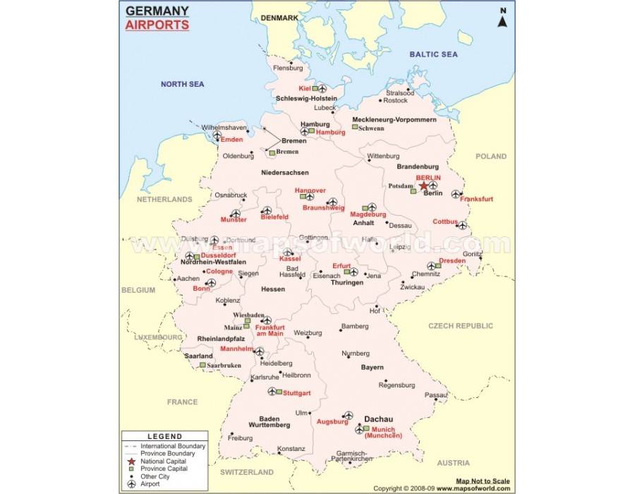 Список аэропортов германии - википедия
