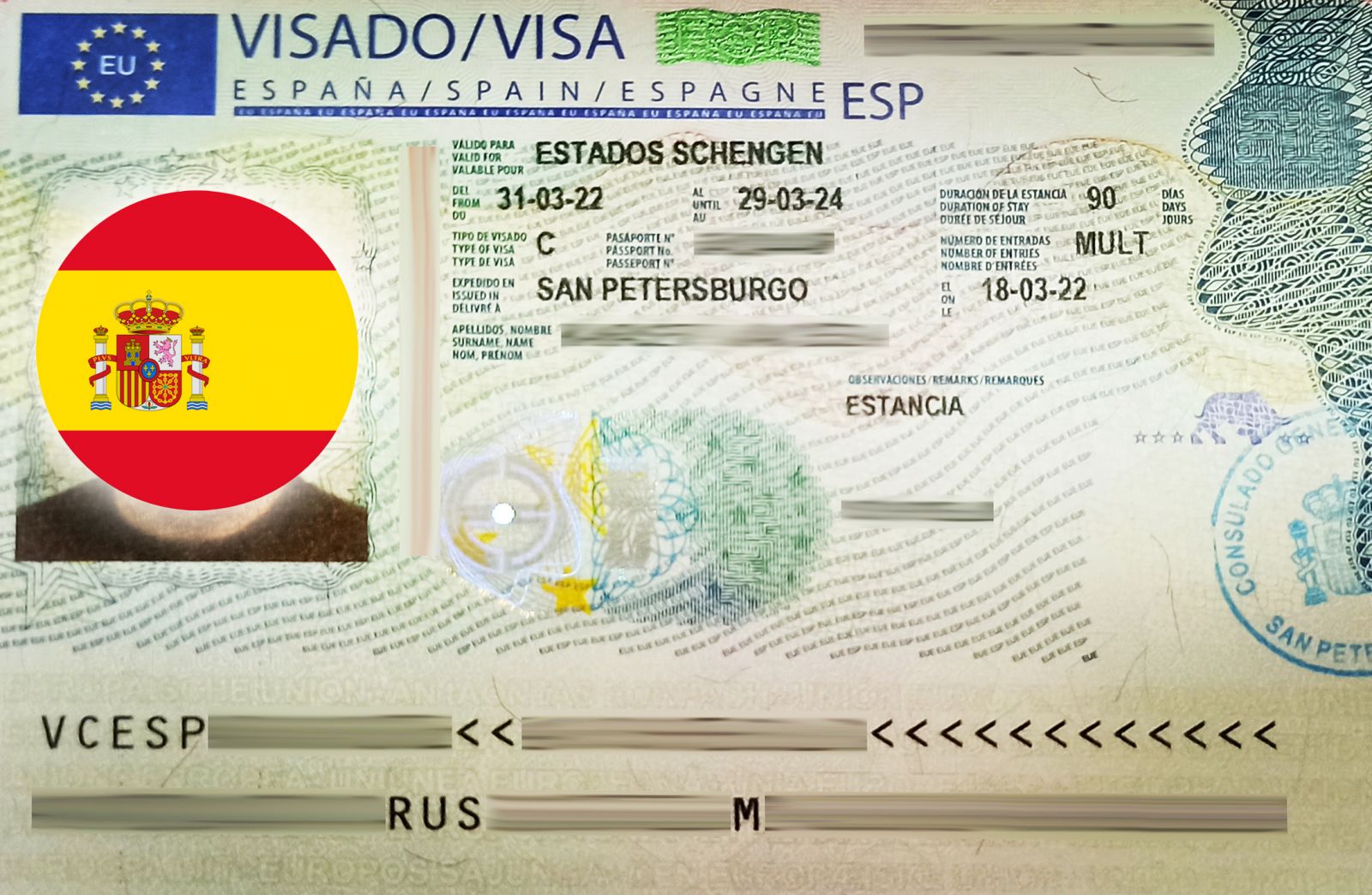 Виза в испанию: порядок оформления визы в испанию