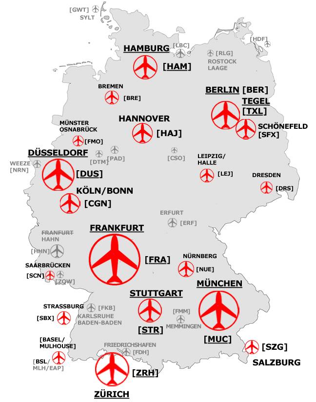 Аэропорты германии
