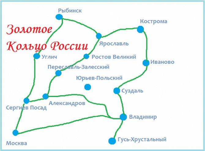 Какие города россии входят в золотое кольцо: список и маршрут