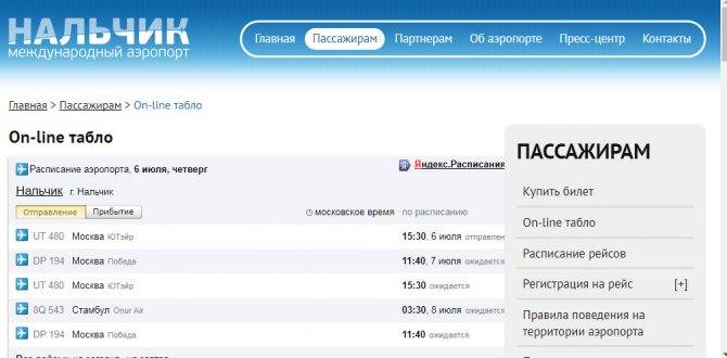 Аэропорт Грозного Северный: расписание рейсов