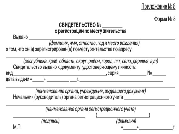 Справка о последнем месте жительства умершего образец беларусь