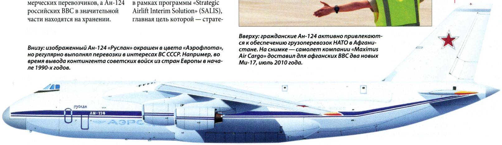 Тяжелый военно-транспортный самолет ан-124 «руслан» (украина — россия). фото и описание