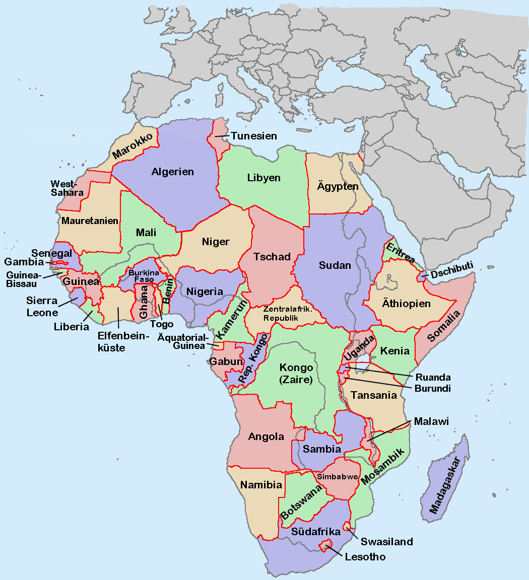 Все страны африки: список 2023, карта, характеристики (население, площадь, язык)
