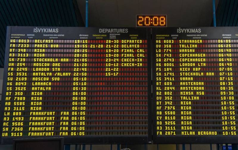 Аэропорт Вильнюса: расписание рейсов