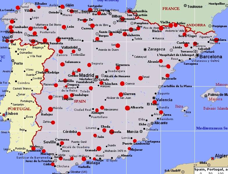 Международные аэропорты испании на карте — рассмотрим обстоятельно