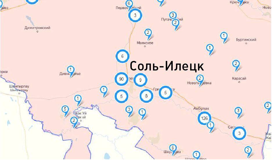 Карта соль илецка с улицами и номерами домов и гостиницами