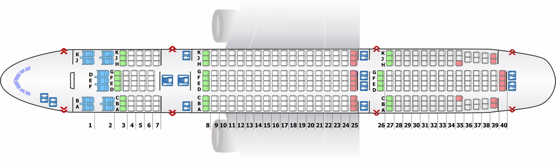 Боинг 777 -200er схема посадочных мест