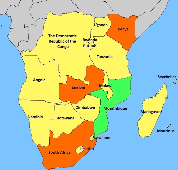 Бурунди ботсвана прогноз. Южная Африка на карте. Южно Африканская Республика на карте. Страны Южной Африки. ЮАР на карте.