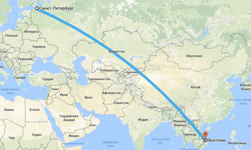 Сколько лететь из Москвы в Нячанг