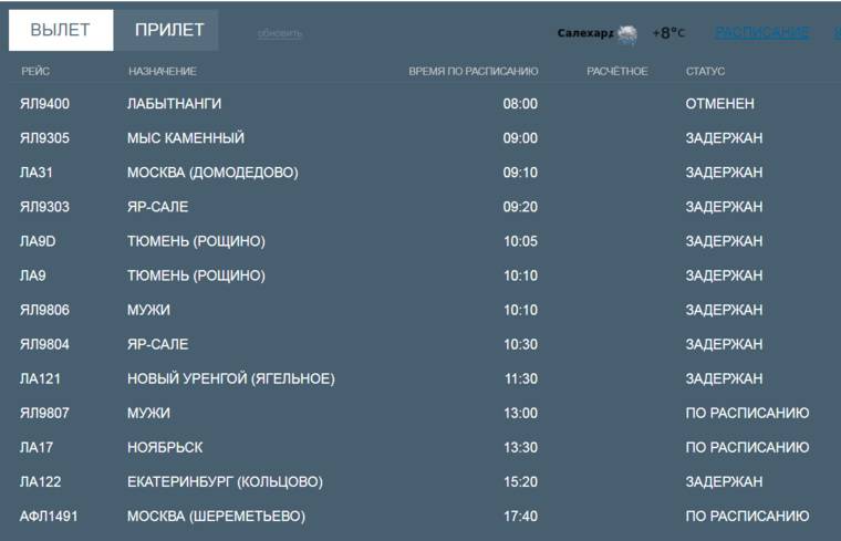 Аэропорт Саратов онлайн-табло вылета и прилета