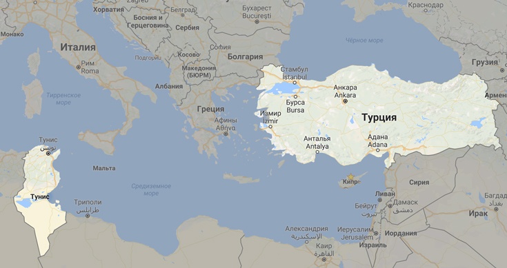 Куда поехать отдыхать, в турцию или тунис?
