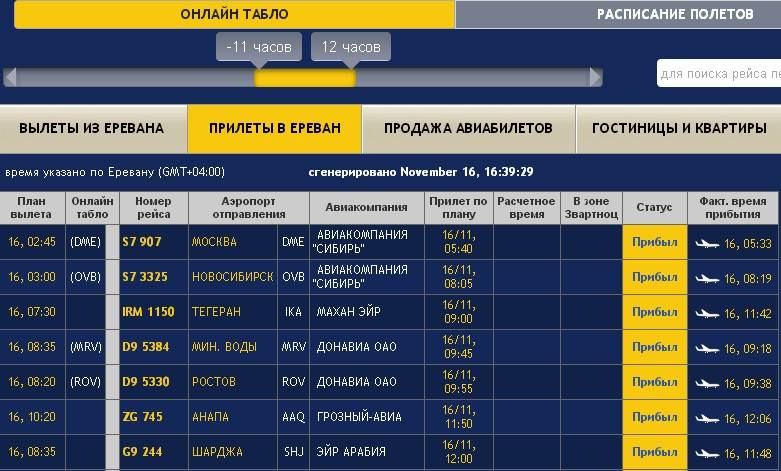 Аэропорт Грозного Северный: расписание рейсов
